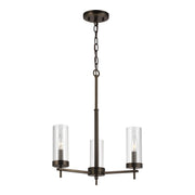 Zire 3-Light Chandelier in Brushed Oil Rubbed Bronze