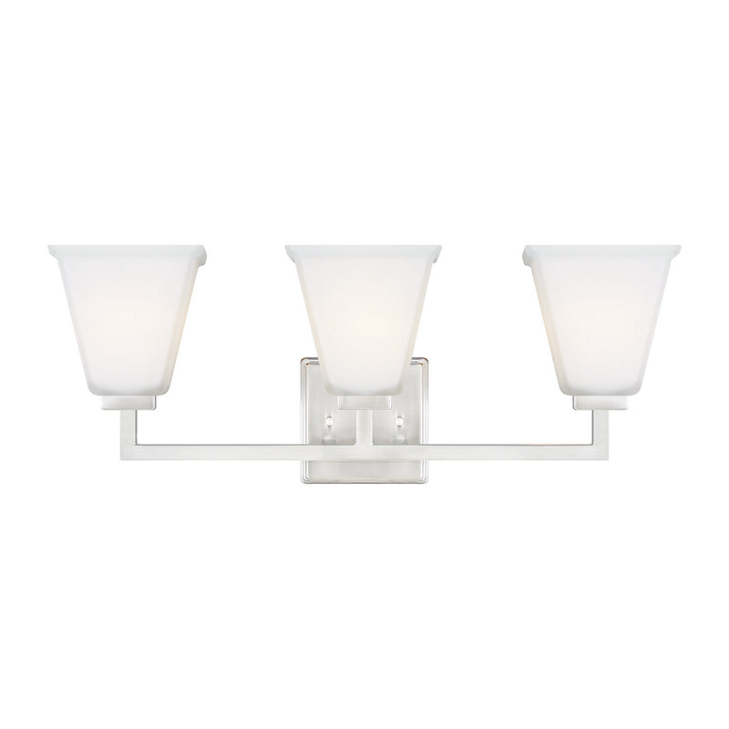 Ellis Harper Three Light Wall / Bath in Brushed Nickel