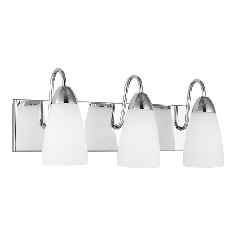 Seville 3-Light Bath Vanity Light in Chrome