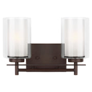 Elmwood Park 2-Light Bath Vanity Light in Bronze
