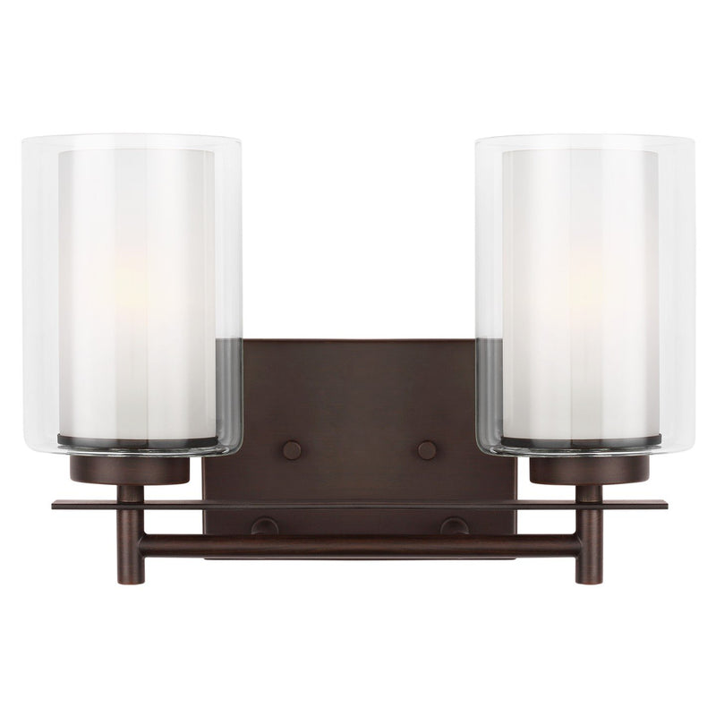 Elmwood Park 2-Light Bath Vanity Light in Bronze