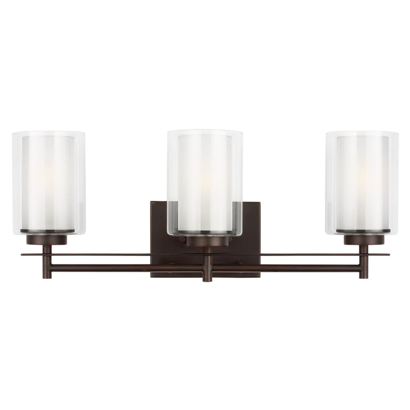 Elmwood Park 3-Light Bath Vanity Light in Bronze