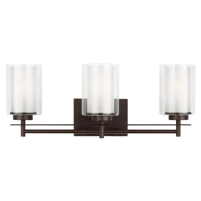 Elmwood Park Three Light Wall / Bath in Bronze