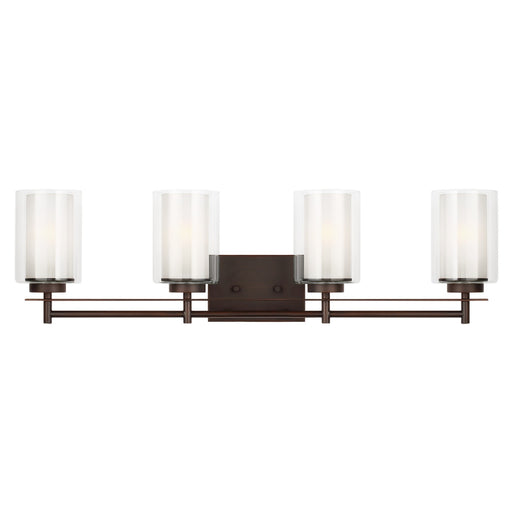 Elmwood Park Four Light Wall/ Bath in Bronze
