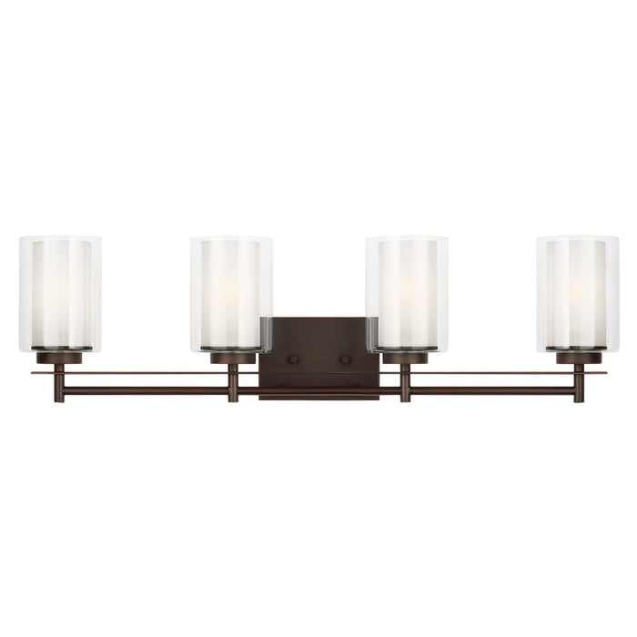 Elmwood Park Four Light Wall/ Bath in Bronze