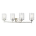 Elmwood Park Four Light Wall / Bath in Brushed Nickel