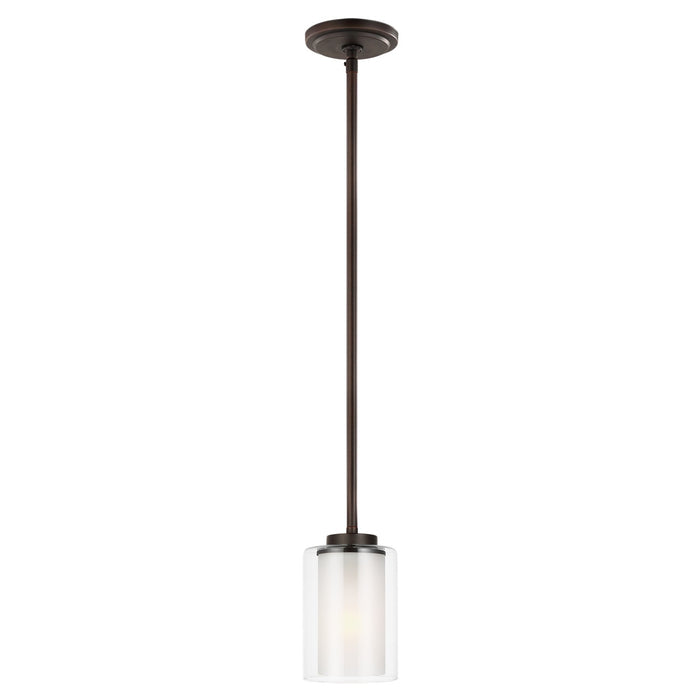 Elmwood Park One Light Mini-Pendant in Bronze