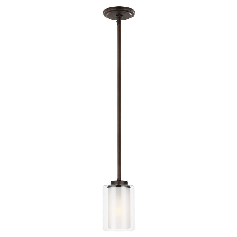 Elmwood Park Mini Pendant in Bronze