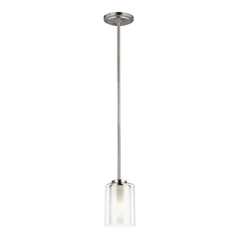 Elmwood Park Mini Pendant in Brushed Nickel