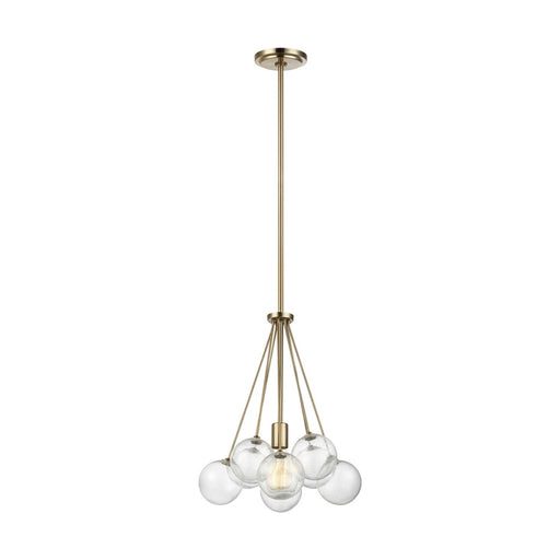 Bronzeville Medium Pendant in Satin Brass