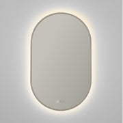 Pildora 20" x 32" LED Capsule Mirror in Satin Nickel