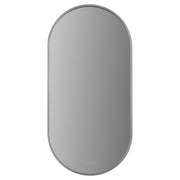 Pildora 21" x 42" LED Capsule Mirror in Satin Nickel