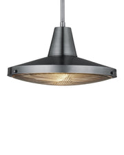 Mariner Outdoor Pendant in Antique Silver / Clear