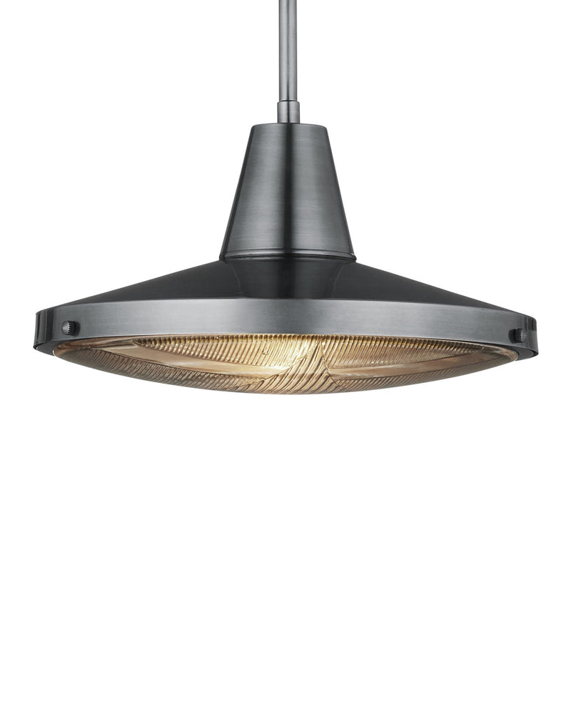 Mariner Outdoor Pendant in Antique Silver / Clear