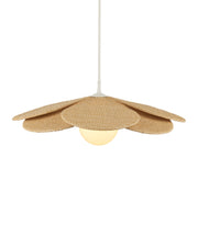 Cabo Petal Outdoor Pendant in Natural / Cream / White
