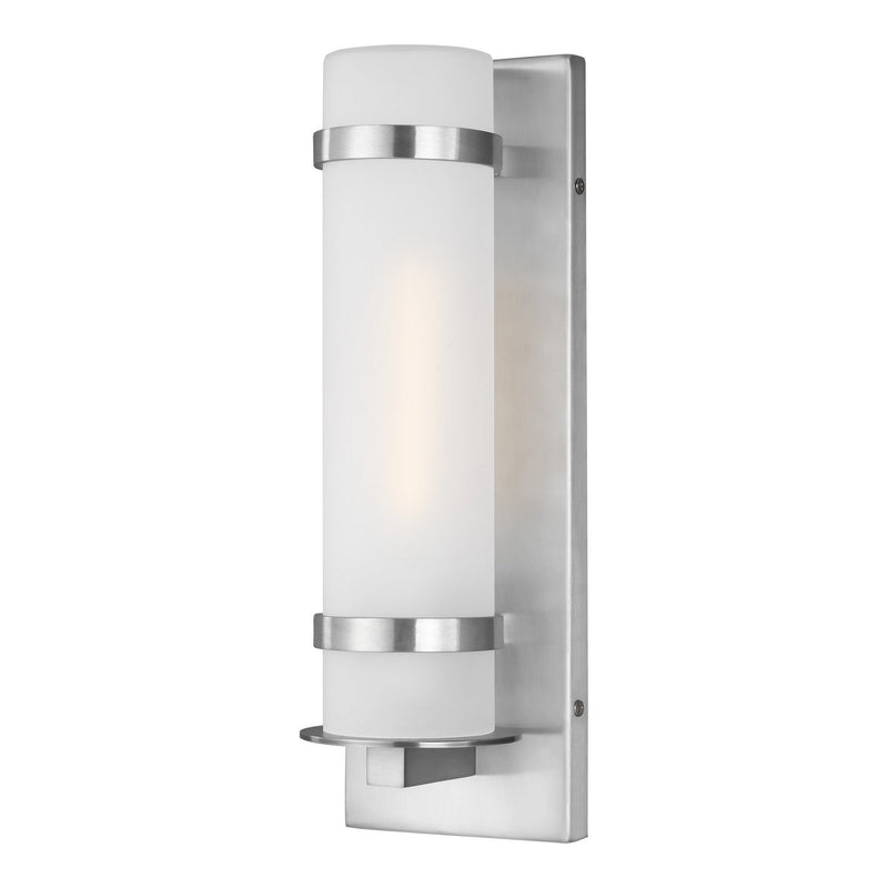 Alban Small Outdoor Wall Lantern 8518301 in Satin Aluminum