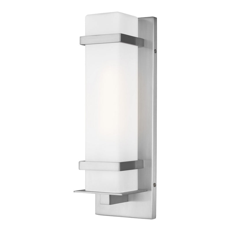 Alban Small Outdoor Wall Lantern 8520701 in Satin Aluminum