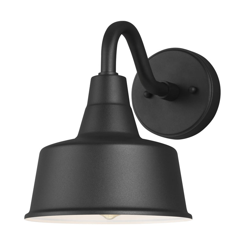 Barn Light Small Outdoor Wall Sconce in Black