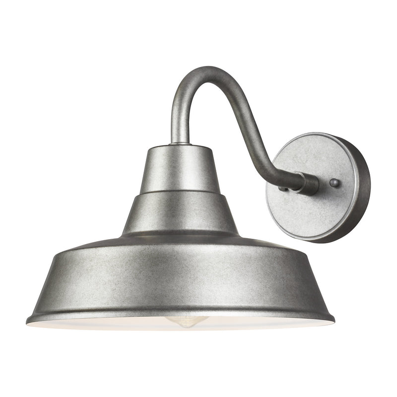 Barn Light Medium 1-Light Outdoor Wall Lantern in Weathered Pewter - Lamps Expo