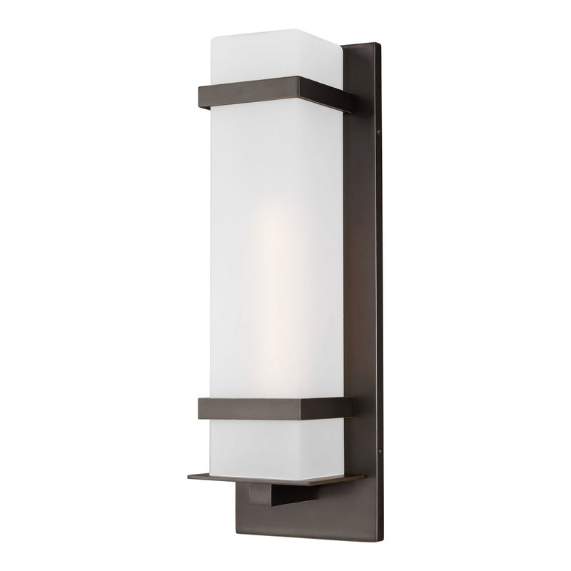 Alban Large Outdoor Wall Lantern 8720701 in Antique Bronze