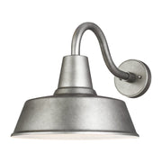 Barn Light Large Outdoor Wall Sconce in Weathered Pewter