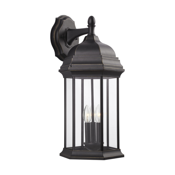 Sevier Three Light Outdoor Wall Lantern in Antique Bronze