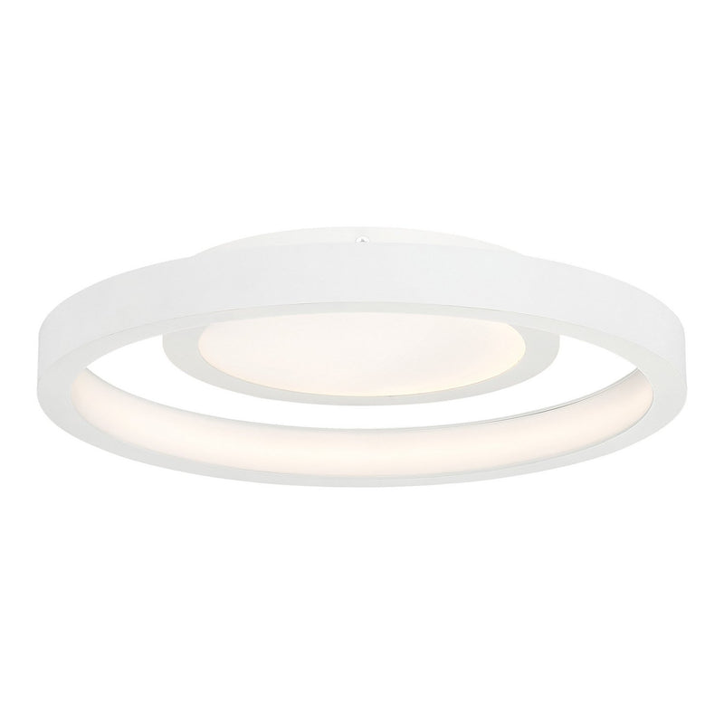 Knock Out LED Flush Mount in White