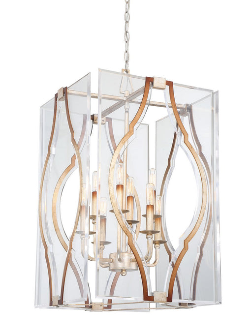 Brenton Cove 8-Light Chandelier in Gold Mist Gold Leaf