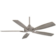 Dyno 52" LED Ceiling Fan in Brushed Nickel / Savannah Gray