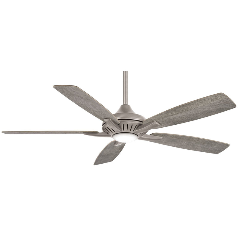 Dyno 52" LED Ceiling Fan in Brushed Nickel / Savannah Gray