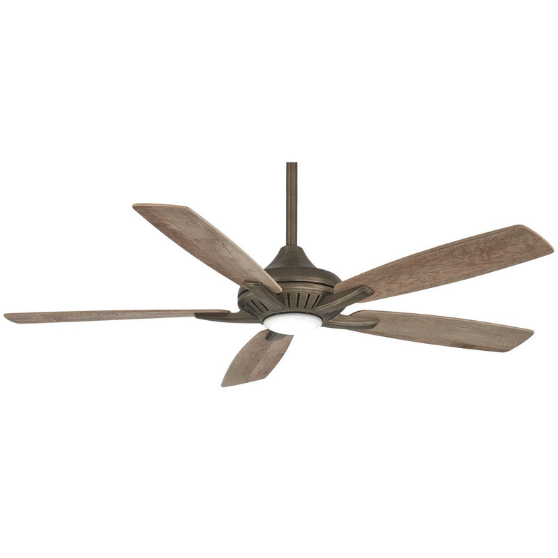 Dyno 52" LED Ceiling Fan in Heirloom Bronze / Barnwood