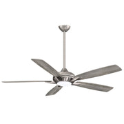 Dyno 60" LED Ceiling Fan in Burnished Nickel / Savannah Gray