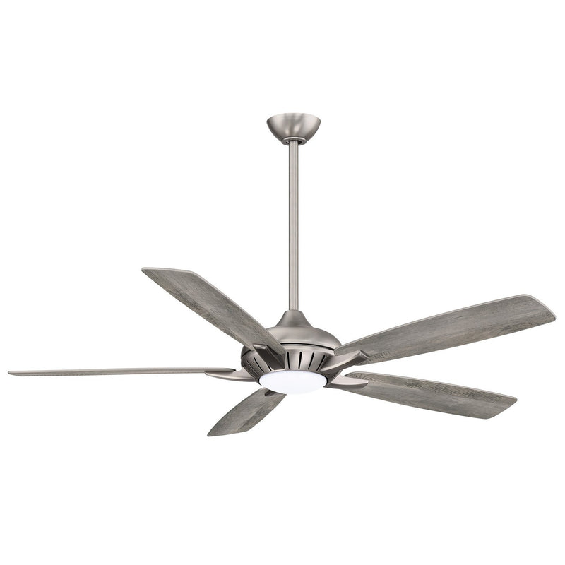 Dyno 60" LED Ceiling Fan in Burnished Nickel / Savannah Gray