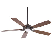 Dyno 60" LED Ceiling Fan in Oil Rubbed Bronze / Rev Med Maple Dk Walnut