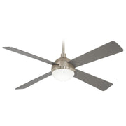 Orb 54" LED Ceiling Fan in Brushed Steel with Brushed Nickel / Silver