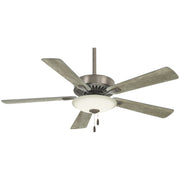 Contractor Uni-Pack 52" LED Ceiling Fan in Burnished Nickel / Savannah Gray