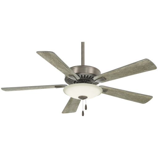 Contractor Uni-Pack 52" LED Ceiling Fan in Burnished Nickel / Savannah Gray