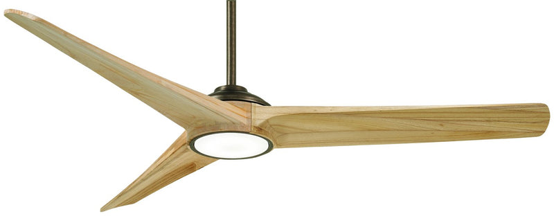 Timber 68" LED Ceiling Fan in Heirloom Bronze with Maple Blades