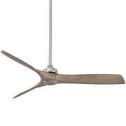 Aviation 60" Ceiling Fan in Brushed Nickel/Ash Maple