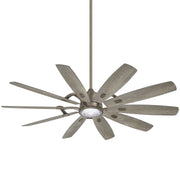 Barn 65" LED Ceiling Fan in Burnished Nickel / Savannah Gray