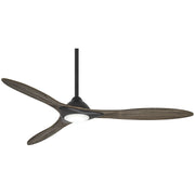 Sleek 60" LED Ceiling Fan in Oil Rubbed Bronze / Seasoned Wood