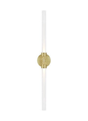 Linger 2-Light Bath Vanity Light in 2-Light Vanity Natural Brass