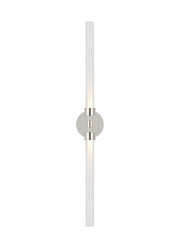 Linger 2-Light Bath Vanity Light in 2-Light Vanity Polished Nickel