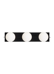 Orbel 3-Light Bath Vanity Light in 3 Light Matte Black