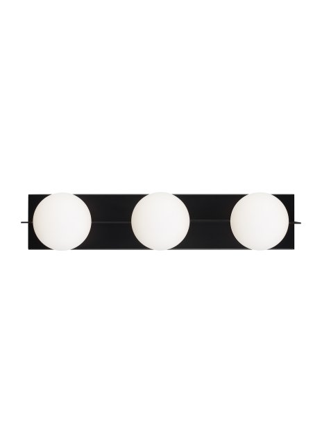 Orbel 3-Light Bath Vanity Light in 3 Light Matte Black