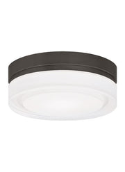 Cirque Small Outdoor Flush Mount in Small Antique Bronze