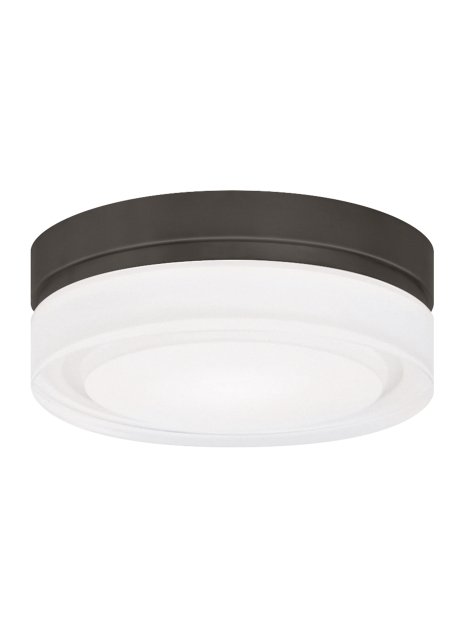 Cirque Small Outdoor Flush Mount in Small Antique Bronze