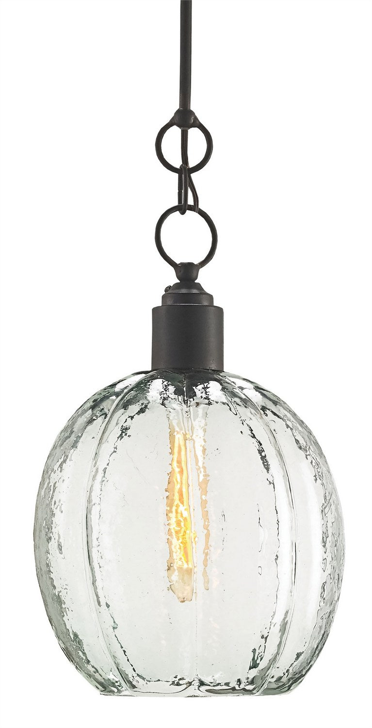 Aquaterra Pendant in Clear/Old Iron