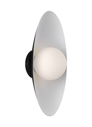 Joni 16 Wall Sconce in Matte Black and Matte White