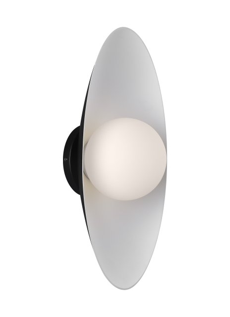 Joni 16 Wall Sconce in Matte Black and Matte White